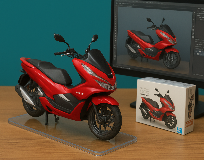 Transformasi Foto Motor Menjadi Miniatur Ala Action Figure dengan Teknologi AI: Kreatif, Mudah, dan Gratis!