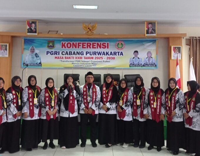 Konferensi PGRI Kecamatan Purwakarta Sukses Digelar, Ihwan Arifana Terpilih sebagai Ketua Periode 2025-2030