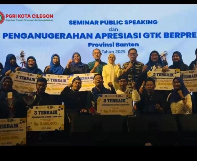KEBANGGAAN KOTA CILEGON! 13 INSAN PENDIDIK MERAIH PRESTASI DI APRESIASI GTK BANTEN 2025