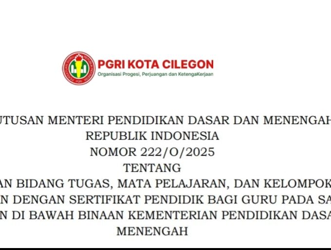 Kepastian Linieritas Tugas Guru: Kemendikdasmen Terbitkan Kepmen Terbaru Nomor 222/O/2025