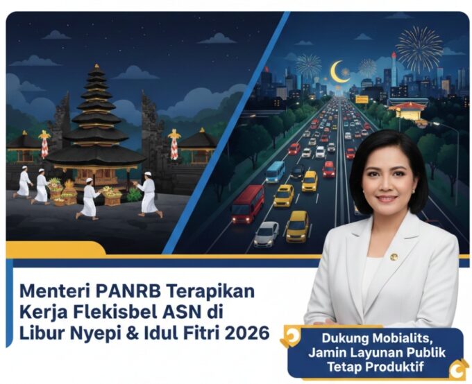 Dukung Kelancaran Arus Mudik dan Layanan Publik, Menteri PANRB Terbitkan Aturan Kerja Fleksibel ASN pada Libur Nyepi dan Idul Fitri 2026