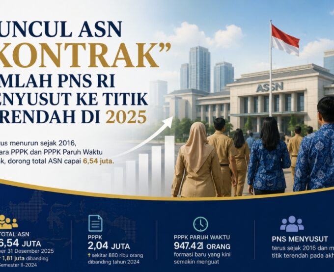 Muncul ASN “Kontrak”, Jumlah PNS Indonesia Menyusut ke Titik Terendah pada 2025